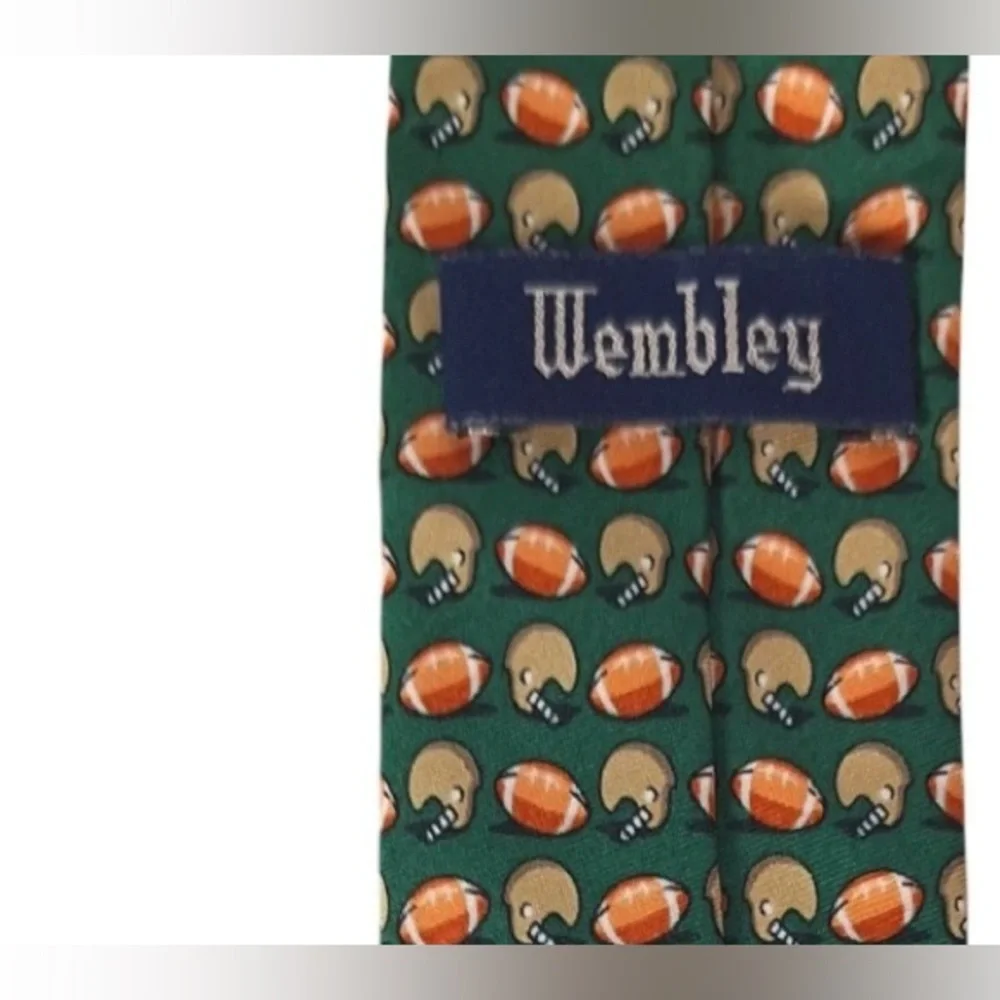 Wembley Football Theme Polyester Youth 48” L x 2 1/2” W Neck Tie